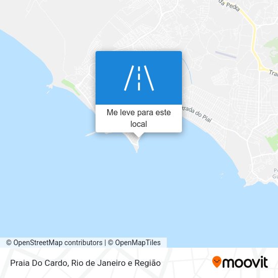 Praia Do Cardo mapa