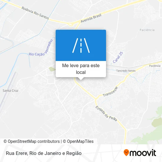 Rua Erere mapa