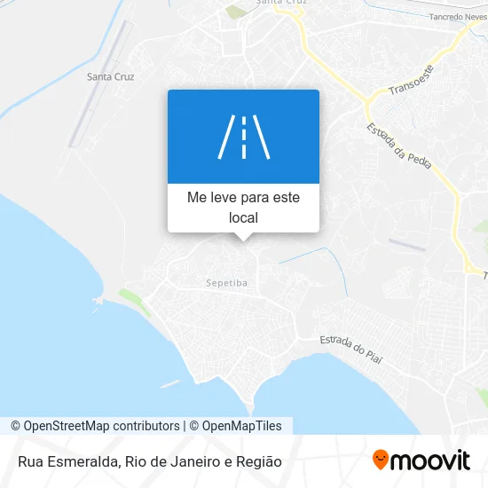 Rua Esmeralda mapa