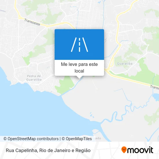 Rua Capelinha mapa