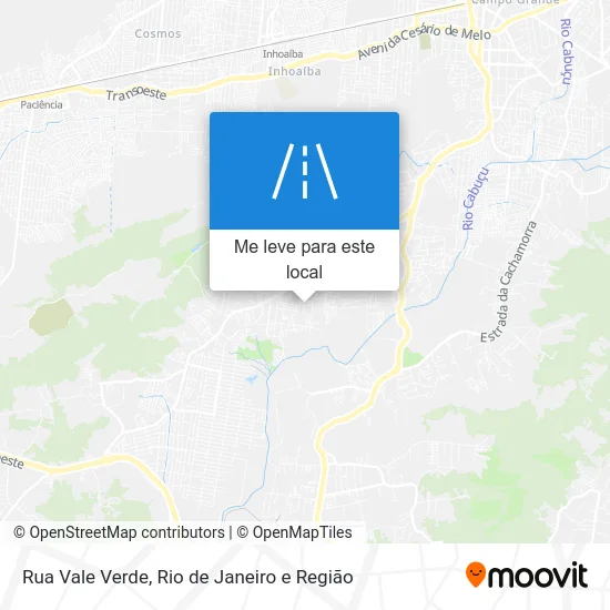 Rua Vale Verde mapa