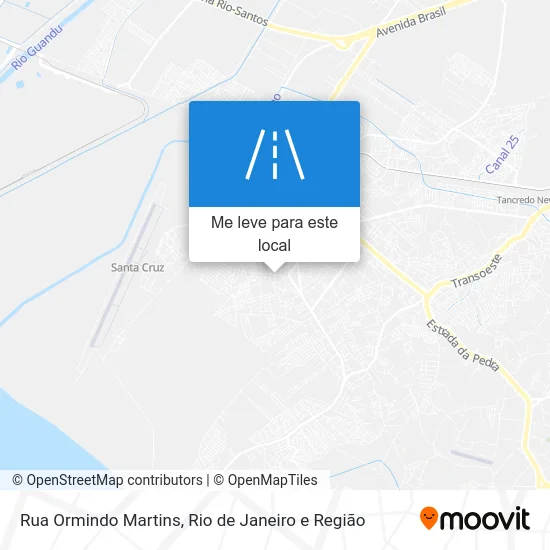 Rua Ormindo Martins mapa