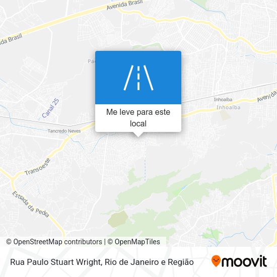 Rua Paulo Stuart Wright mapa