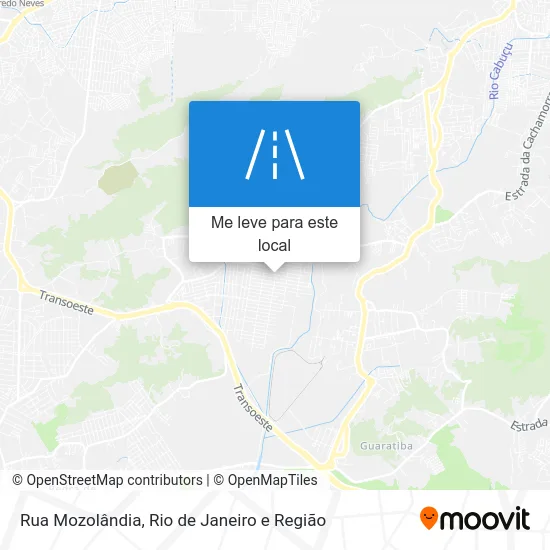 Rua Mozolândia mapa