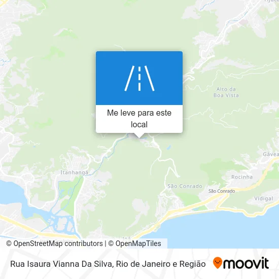 Rua Isaura Vianna Da Silva mapa