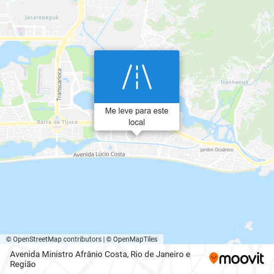 Avenida Ministro Afrânio Costa mapa