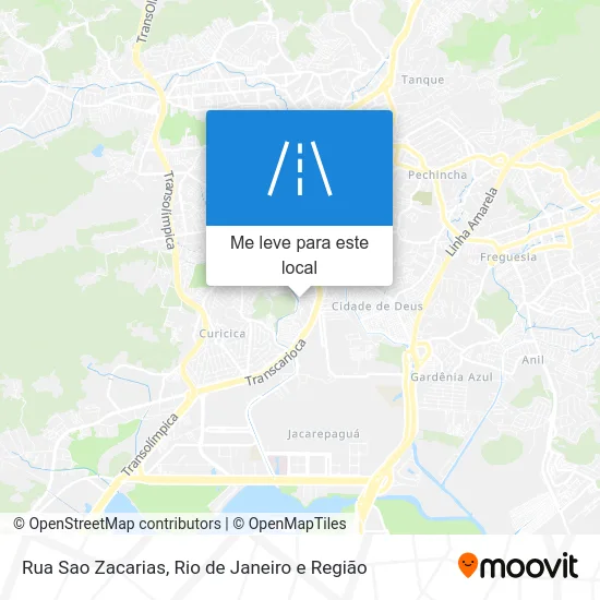 Rua Sao Zacarias mapa