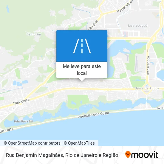 Rua Benjamin Magalhães mapa