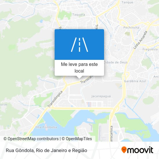 Rua Gôndola mapa
