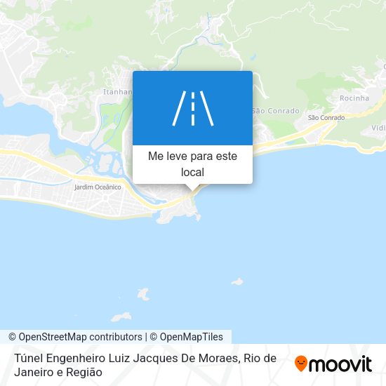 Túnel Engenheiro Luiz Jacques De Moraes mapa