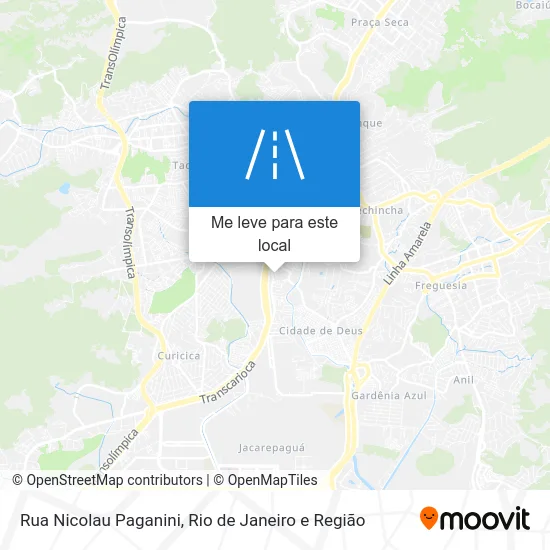 Rua Nicolau Paganini mapa