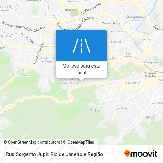 Rua Sargento Jupir mapa