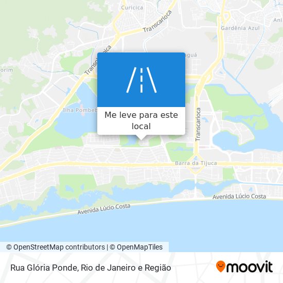 Rua Glória Ponde mapa