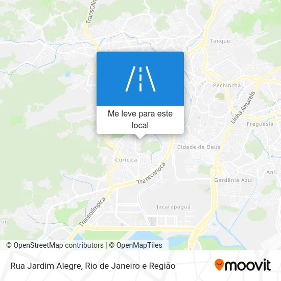 Rua Jardim Alegre mapa