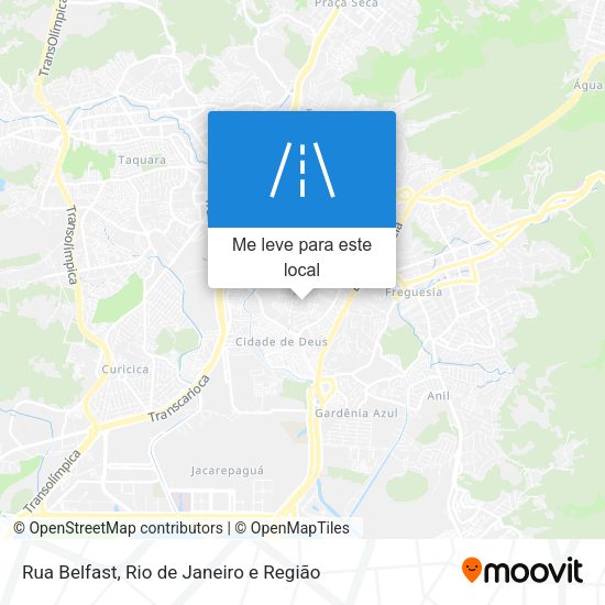 Rua Belfast mapa