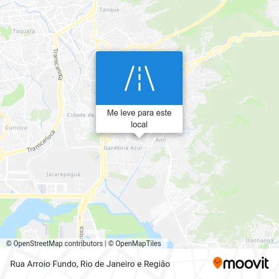 Rua Arroio Fundo mapa