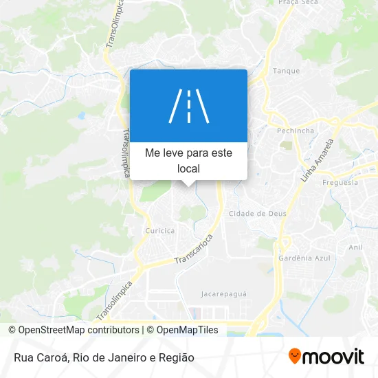 Rua Caroá mapa