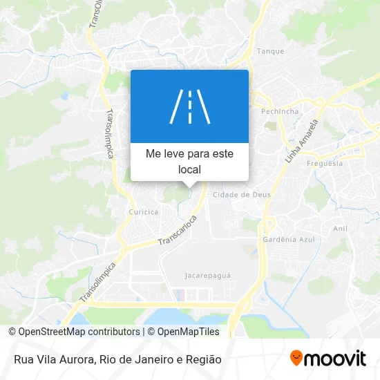 Rua Vila Aurora mapa