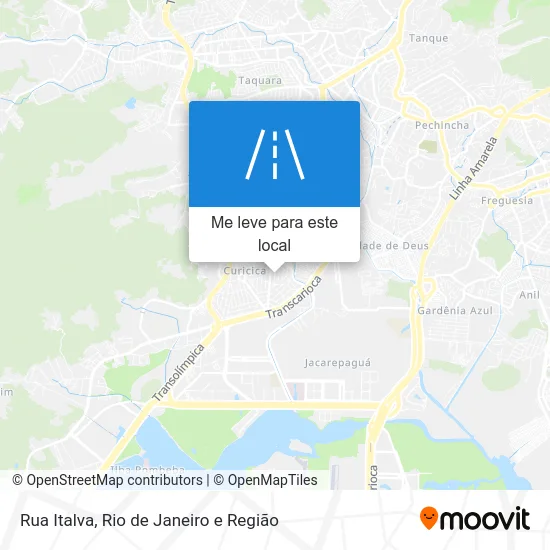 Rua Italva mapa
