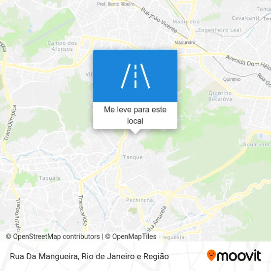 Rua Da Mangueira mapa