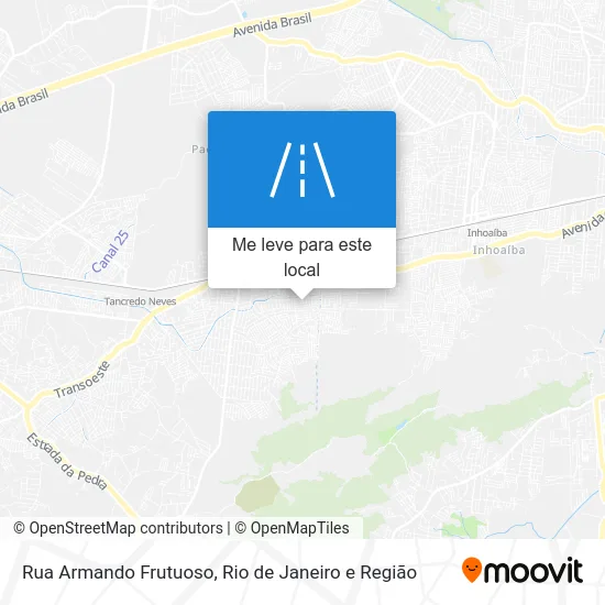 Rua Armando Frutuoso mapa