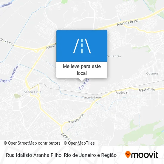 Rua Idalisio Aranha Filho mapa