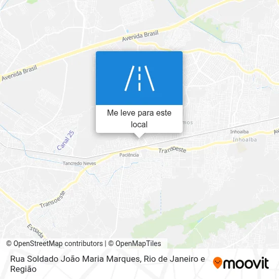 Rua Soldado João Maria Marques mapa