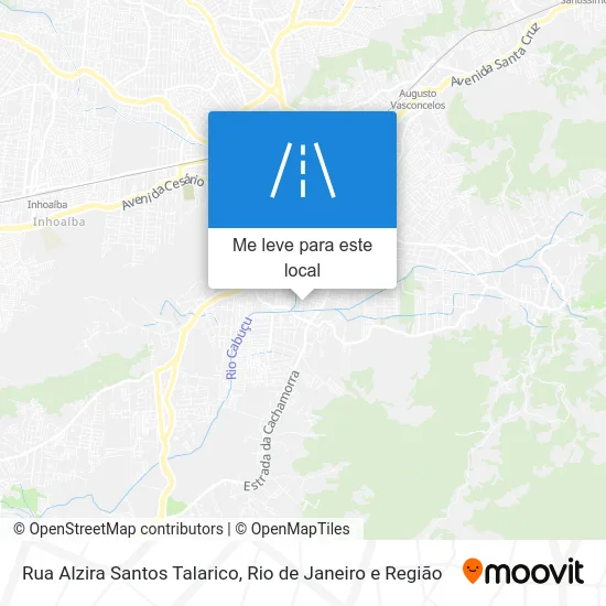 Rua Alzira Santos Talarico mapa