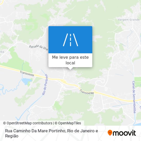 Rua Caminho Da Mare Portinho mapa