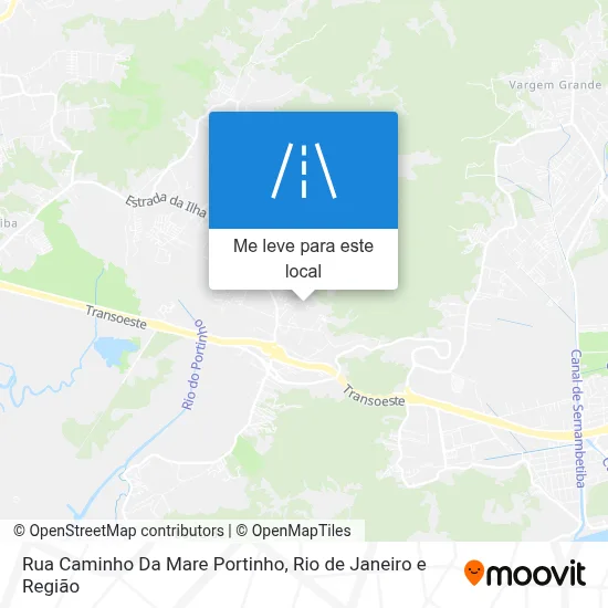 Rua Caminho Da Mare Portinho mapa