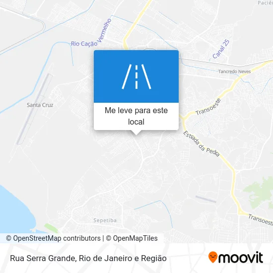 Rua Serra Grande mapa