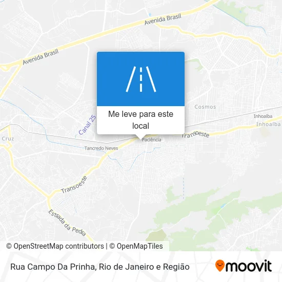 Rua Campo Da Prinha mapa