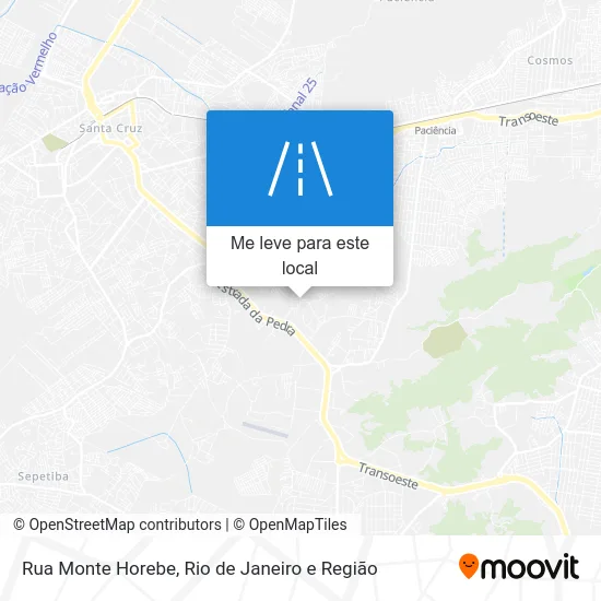 Rua Monte Horebe mapa