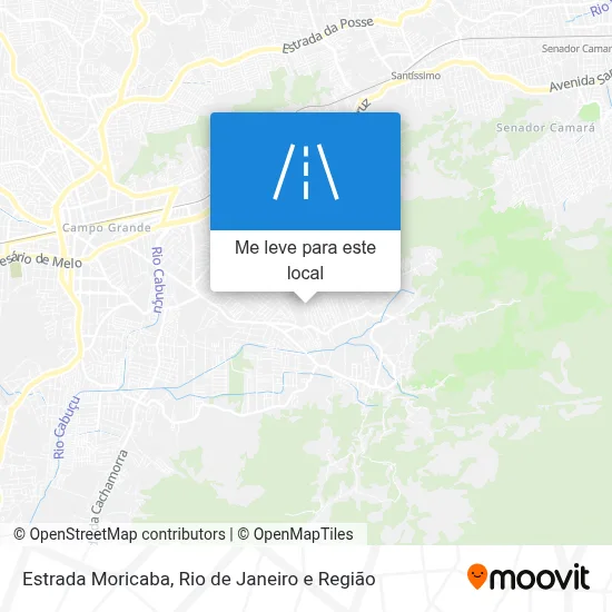 Estrada Moricaba mapa