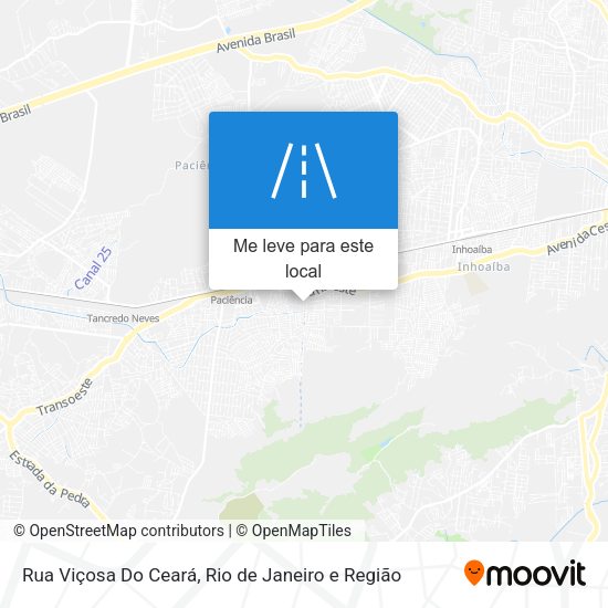 Rua Viçosa Do Ceará mapa