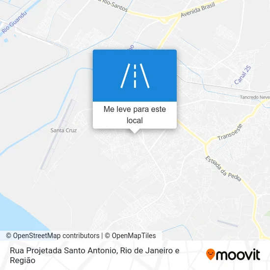 Rua Projetada Santo Antonio mapa