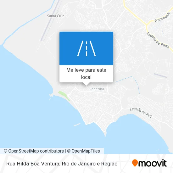 Rua Hilda Boa Ventura mapa