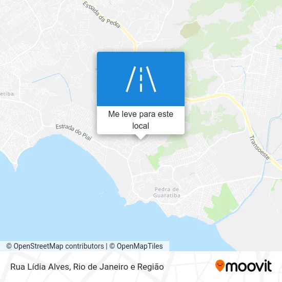 Rua Lídia Alves mapa
