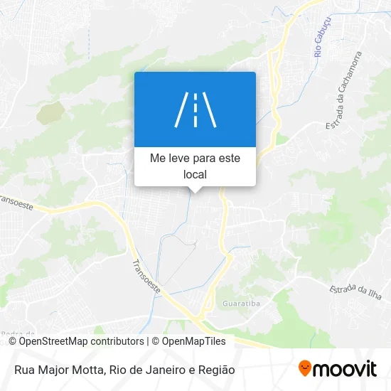 Rua Major Motta mapa