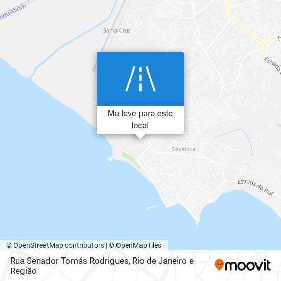 Rua Senador Tomás Rodrigues mapa