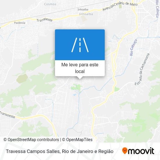 Travessa Campos Salles mapa