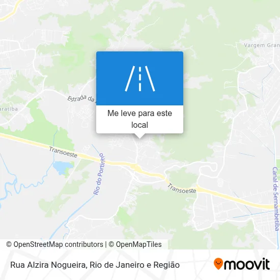 Rua Alzira Nogueira mapa