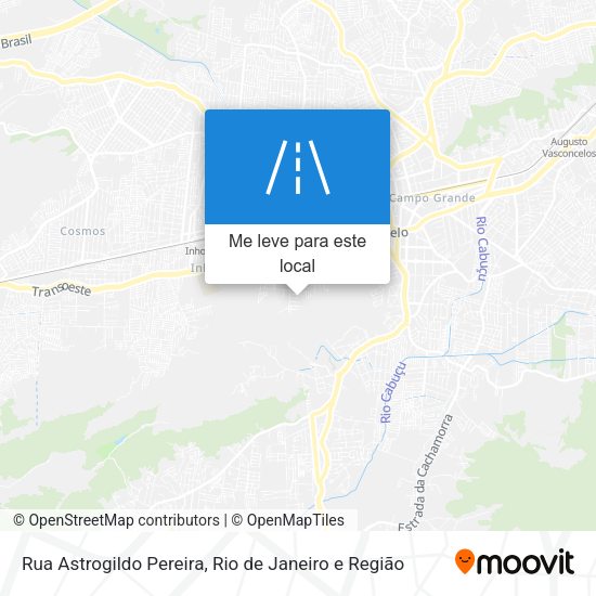 Rua Astrogildo Pereira mapa