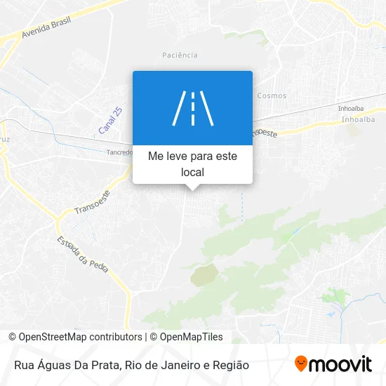 Rua Águas Da Prata mapa