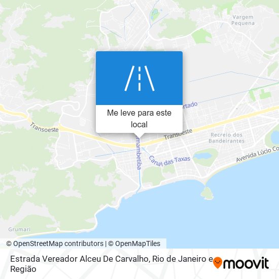 Estrada Vereador Alceu De Carvalho mapa