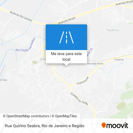 Rua Quirino Seabra mapa
