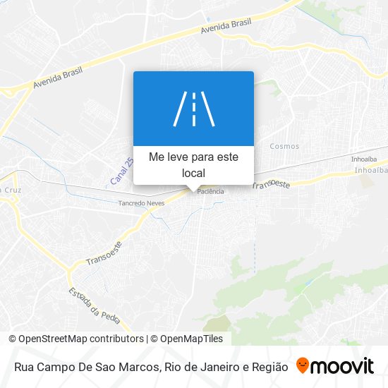 Rua Campo De Sao Marcos mapa