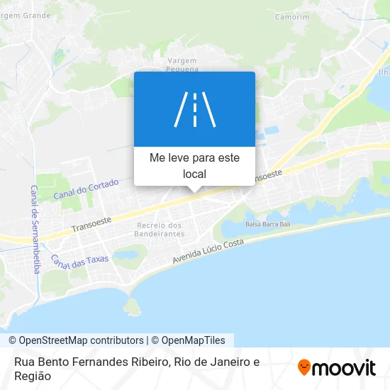 Rua Bento Fernandes Ribeiro mapa