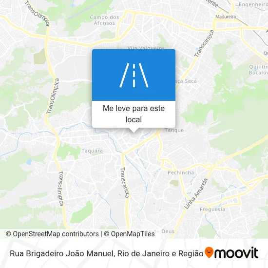 Rua Brigadeiro João Manuel mapa