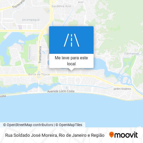 Rua Soldado José Moreira mapa